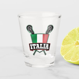 Copo De Shot Itália Flag Italia Lacrosse