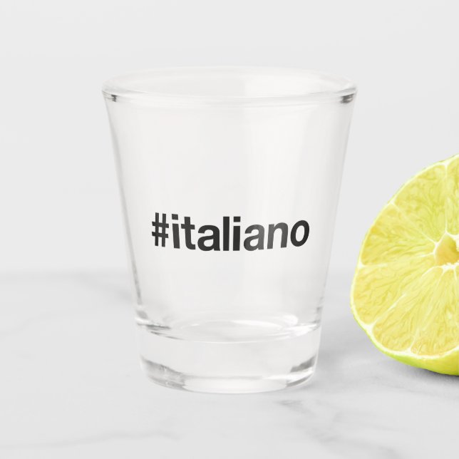 Copo De Shot ITALIANO Hashtag (Frente)