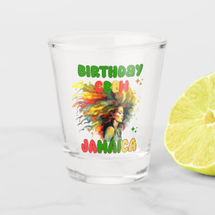 Copo De Shot Jamaica Birthday Girl Mating Crew Viagem Group