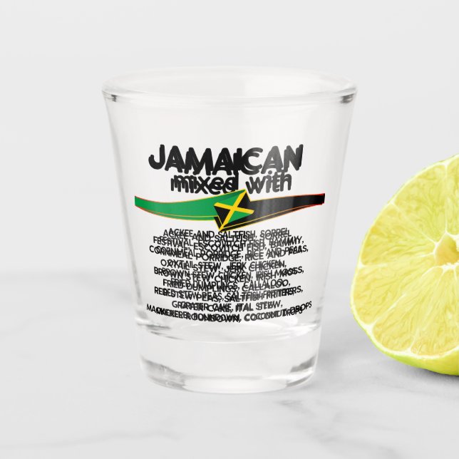 Copo De Shot Jamaican Mixed With Jamaica Proud (Frente)