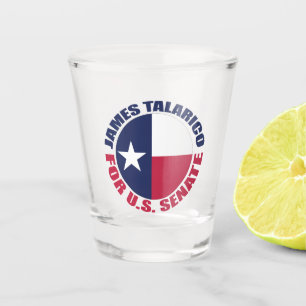 Copo De Shot James Talarico para o Senado dos EUA Bandeira do T