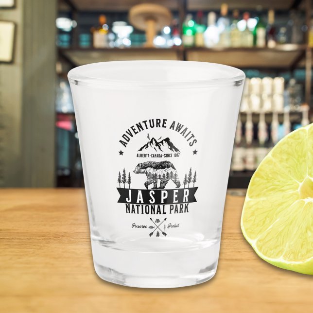 Copo De Shot Jasper National Park Alberta Canada Funny (Criador carregado)