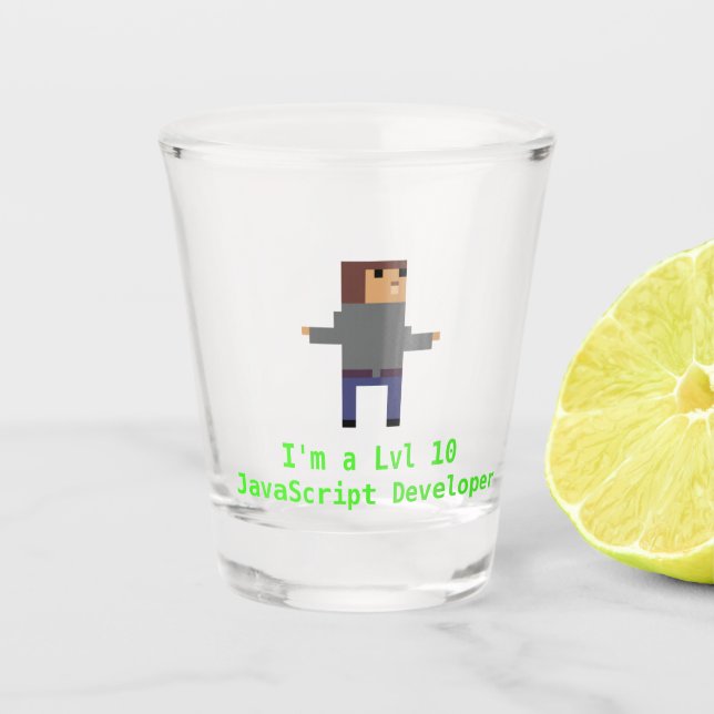 Copo De Shot JavaScript Developer Shot Glass (Frente)