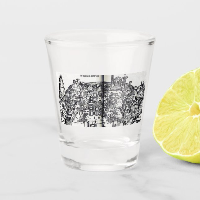 Copo De Shot Jerusalém durante o reinado de Salomão (Frente)