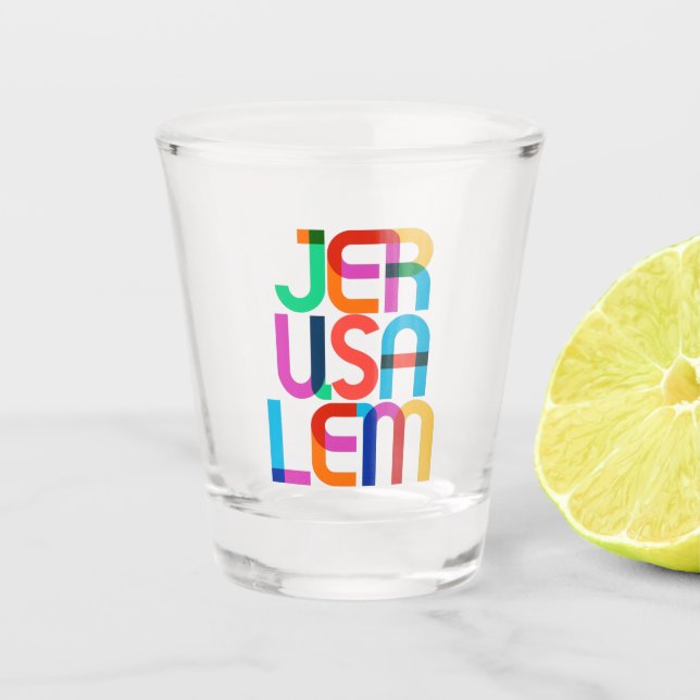 Copo De Shot Jerusalém Palestina - Cartas de Pop (Frente)