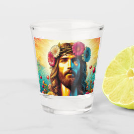 Copo De Shot Jesus colorido atirou em óculos!