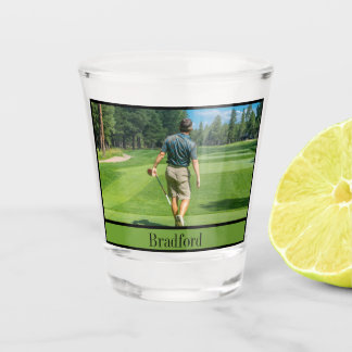 Copo De Shot Jogadores de Golfer Fotografia e Pai de Nome Avô e