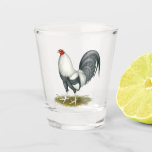 Copo De Shot Jogo Americano Silver Blue Gamecock