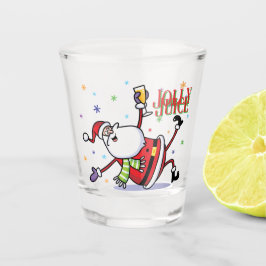 Copo De Shot "Jolly Juice" Vidro de Natal