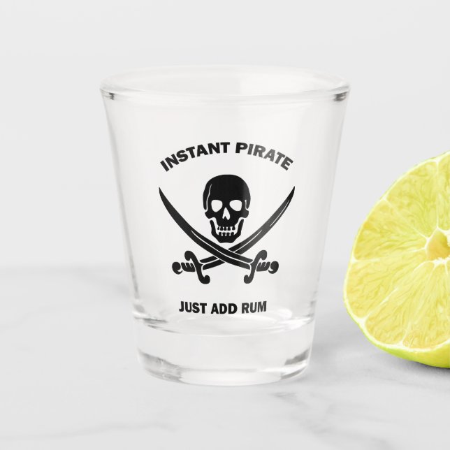 Copo De Shot Jolly Rogers Instant Pirate Add Rum (Frente)