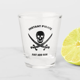 Copo De Shot Jolly Rogers Pirata Instantânea Adicionar Rum