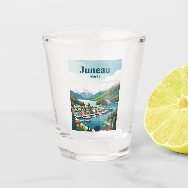 Copo De Shot Juneau Alasca (Frente)