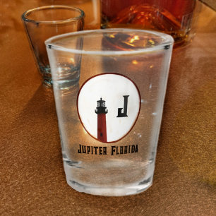 Copo De Shot Jupiter Florida Lighthouse Monograma