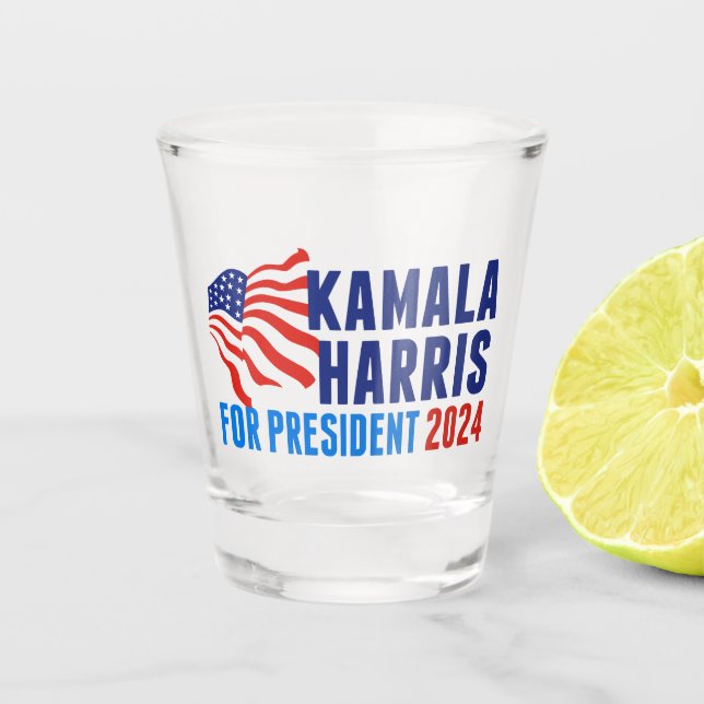 Copo De Shot Kamala Harris para as eleições de 2024 (Frente)
