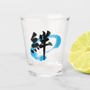 Copo De Shot Kanji Kizuna/Laço Caligrafia Japonesa