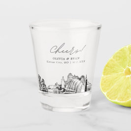 Copo De Shot Kansas City Wedding Favorece Chefias Personalizada