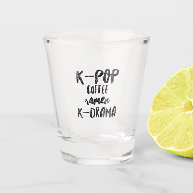 Copo De Shot Kdrama de café K-pop (Frente)