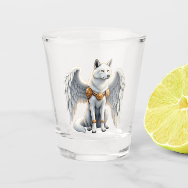 Copo De Shot Keeper of the Dawn – The White Winged Wolf.  (Frente)