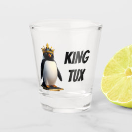 Copo De Shot King Tux Linux Penguin Shot Glass
