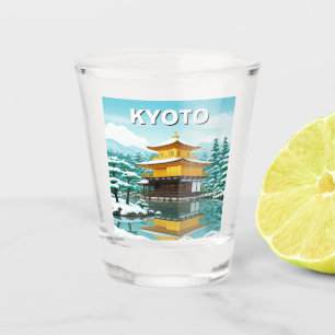 Copo De Shot Kioto - Japão - Viagem Kinkakuji - Pavilhão do Our