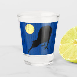Copo De Shot Kiwi Bird & Moon, texto na Nova Zelândia / Ventila