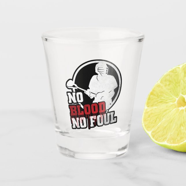 Copo De Shot Lacrosse Sem Sangue Sem Foul (Frente)