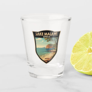 Copo De Shot Lago Malawi Africa Viagem Art Vintage