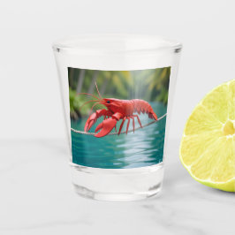 Copo De Shot Lagosta em origami na corda bamba
