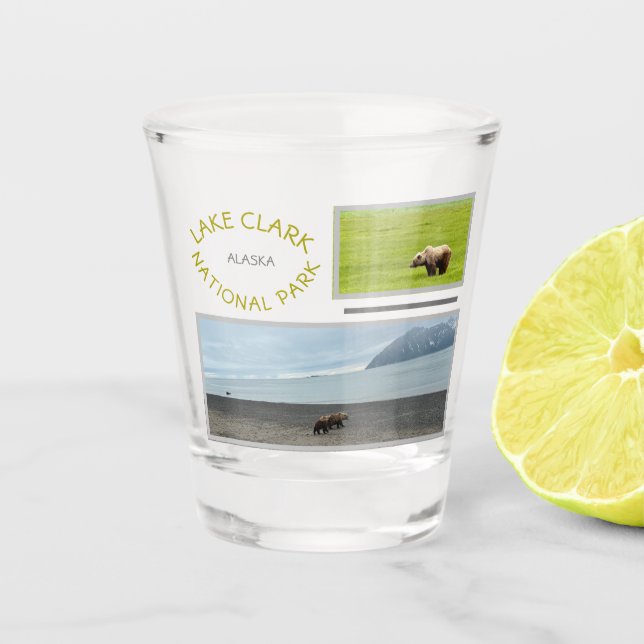 Copo De Shot Lake Clark National Park Shot Glass (Frente)