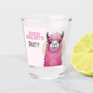 Copo De Shot Lama Bachelorette Sorrindo Feliz Rosa