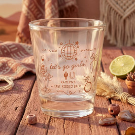 Copo De Shot Last Rodeo Disco Cowgirl Bachelorette Party