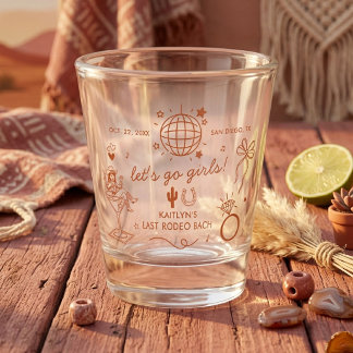 Copo De Shot Last Rodeo Disco Cowgirl Bachelorette Party