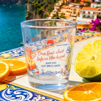 Copo De Shot Last Spritz Amalfi Coast Bachelorette Party