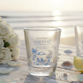Copo De Shot Last Toast on the Coast Beach Bachelorette Party
