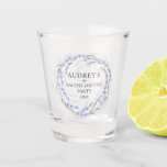 Copo De Shot Lavanda de Festa de solteira de exaustão roxa<br><div class="desc">Lindo coroa de lavanda de aquarela para vidro de festa de solteira. Excelente a favor da sua festa noiva!</div>