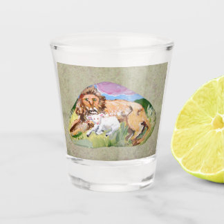 Copo De Shot 🦁 Leão E 🐑