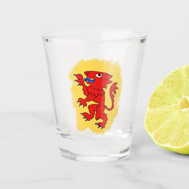 Copo De Shot Leão Escocês (Frente)