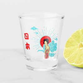 Copo De Shot Legal estética japonesa em Kimono Glass