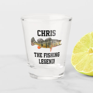 Copo De Shot Legenda da Cotação de Pesca de Peacock Funny Bas