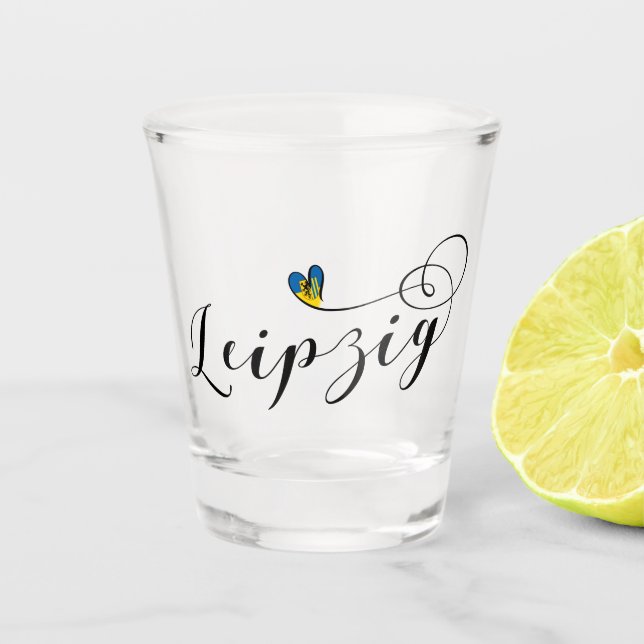 Copo De Shot Leipzig Heart, Alemanha (Frente)