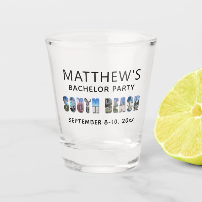 Copo De Shot Lembrancinha para Despedida de Solteiro na Miami S (Frente)