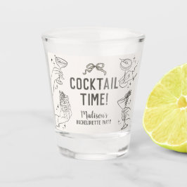 Copo De Shot Lembrancinhas de Festa de Solteira Retrô Bege