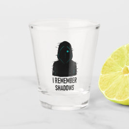 Copo De Shot Lembro-me de Sombras - Design de Figura Hooded com