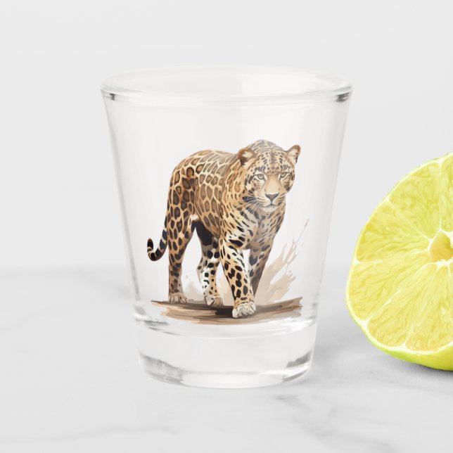 Copo De Shot Leopardo (Frente)