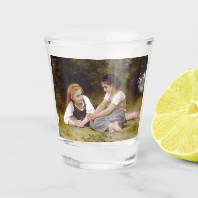 Copo De Shot Les Noisettes: Jovens Colecionando avelãs (Frente)