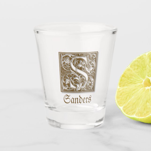 Copo De Shot Letra Minúscula S (Frente)