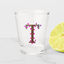 Letra T inicial decorativa em branco