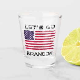 Copo De Shot Let's Go Brandon Biden Chant Distressed Flag Funny