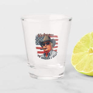 Copo De Shot Liberdade para a Trump Americana do Golfo American