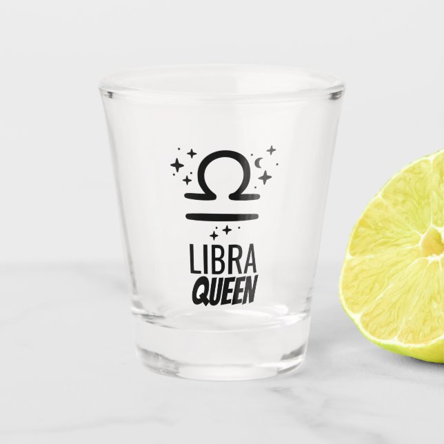 Copo De Shot Libra Queen Shot glass (Frente)